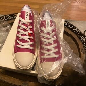 Schultz energy brand lace up pink sneakers . Size 8. New in box and never worn